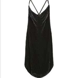 Retrofete draped midi slip dress